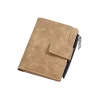 Multi-color silicone coin purse, card case, earphone case, mini wallet, multi-functional portable storage bag in black, gray, blue and brown Item Picture